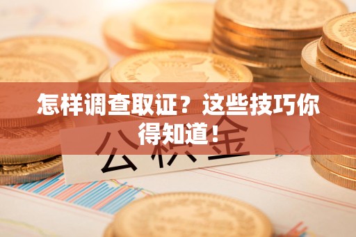 石狮怎样调查取证？这些技巧你得知道！