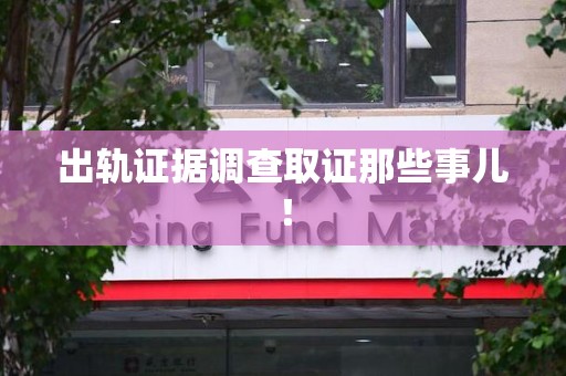 石狮出轨证据调查取证那些事儿！