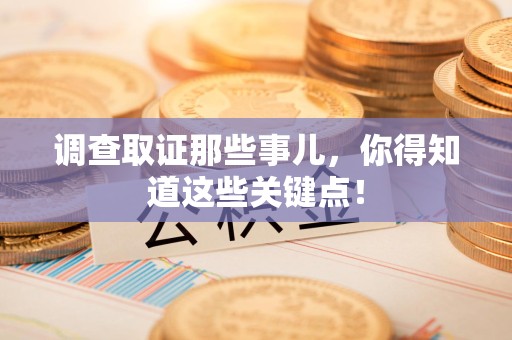 石狮调查取证那些事儿，你得知道这些关键点！