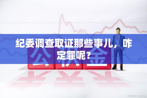 石狮纪委调查取证那些事儿，咋定罪呢？