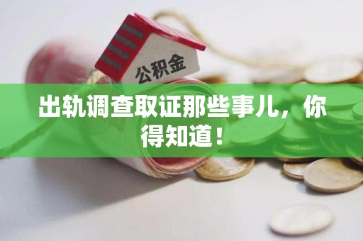 石狮出轨调查取证那些事儿，你得知道！