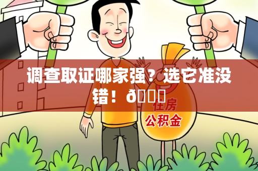 石狮调查取证哪家强？选它准没错！😎