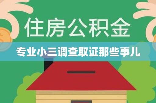 石狮专业小三调查取证那些事儿