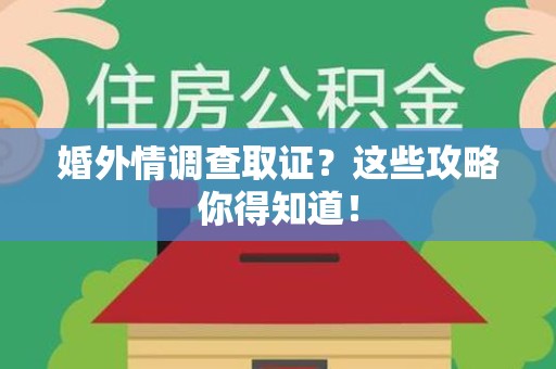 石狮婚外情调查取证？这些攻略你得知道！
