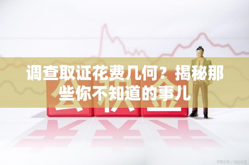 石狮调查取证花费几何？揭秘那些你不知道的事儿